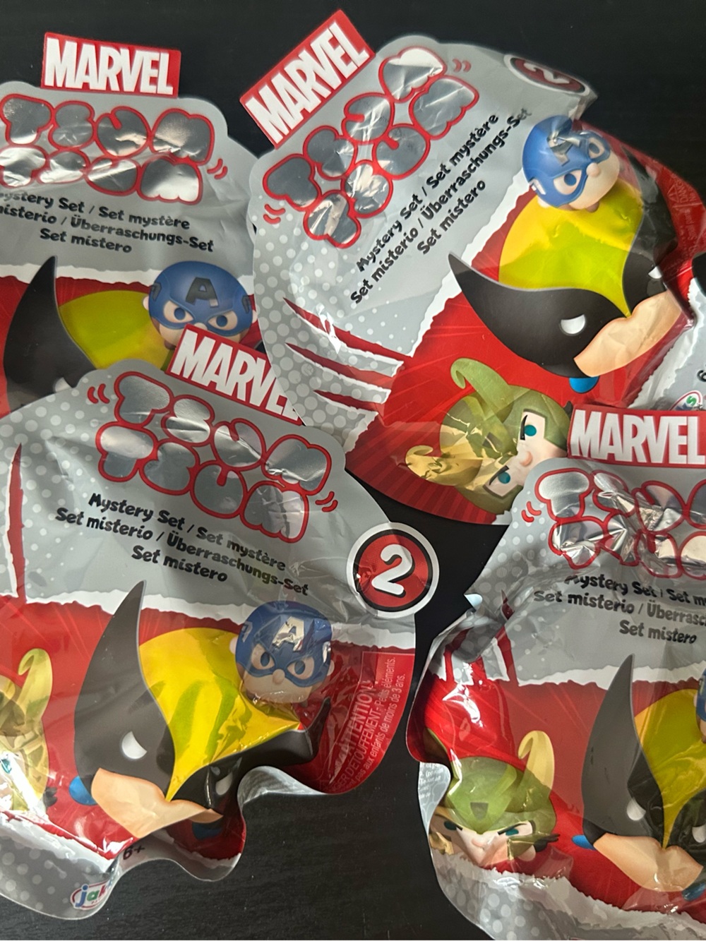 Marvel Tsum Tsum Blind Bag Mystery Minis - Red, Yellow & Silver Packaging